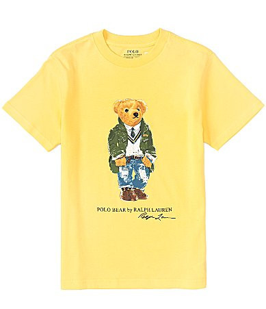Polo Ralph Lauren Big Boys 8-20 Short Sleeve Polo Bear Graphic Jersey T-Shirt - S | Dillard's