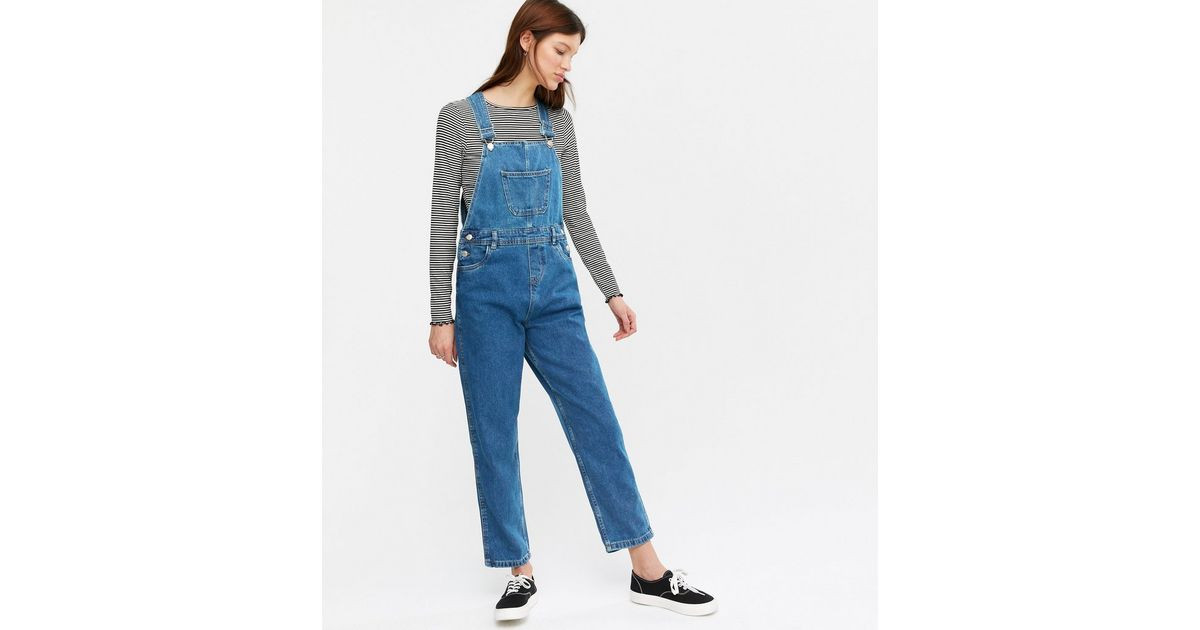 Urban Bliss Bright Blue Denim Dungarees
						
						Add to Saved Items
						Remove from Saved I... | New Look (UK)