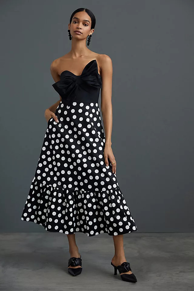 Colorblocked Bow-Tie Maxi Dress | Anthropologie (US)