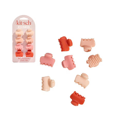 Kitsch 8-pc. Recycled Plastic Mini Cloud Clips- Assorted Cherry Value Set, One Size | JCPenney