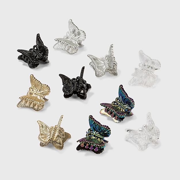 Butterfly Claw Hair Clip Set 10pc - Wild Fable™ | Target