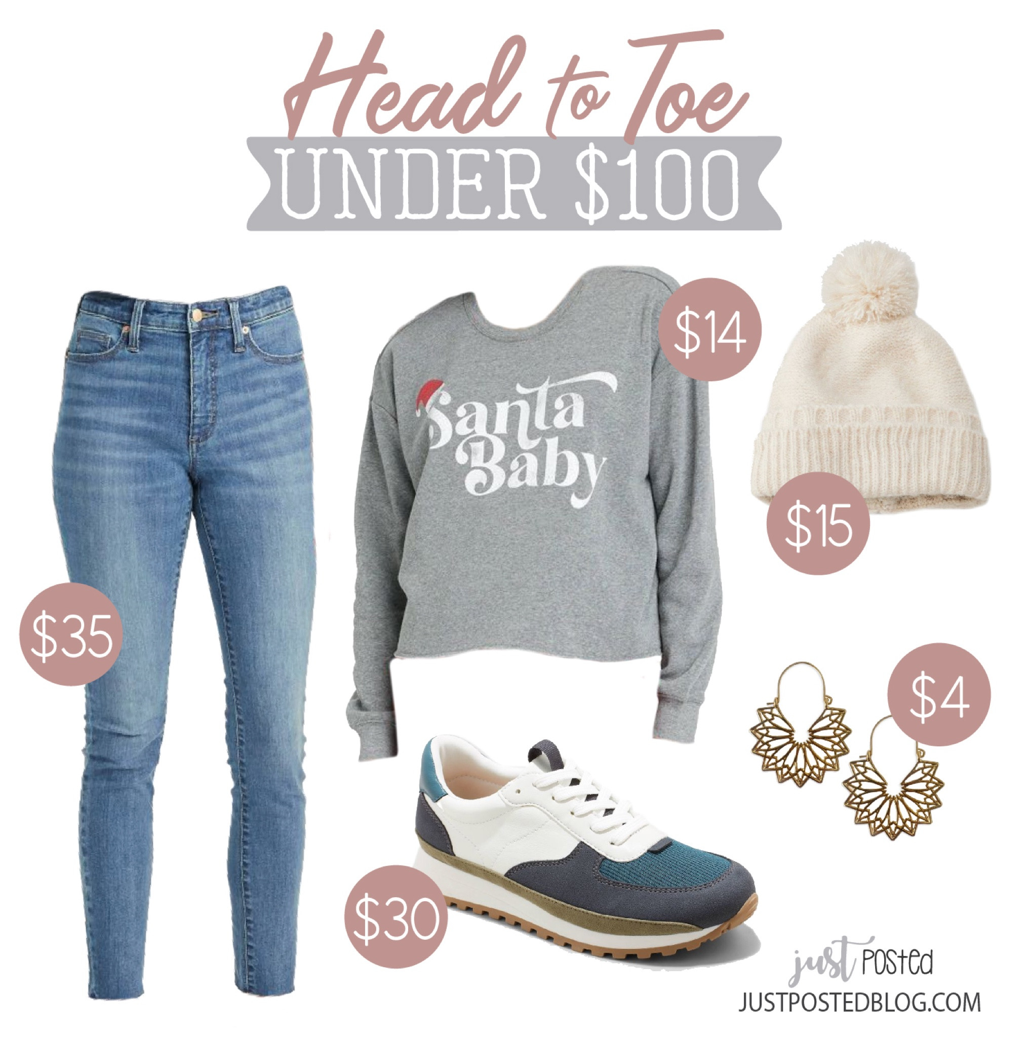 Such a cute look for Christmas! And the cute sweatshirt is 30% off right now! 

#LTKunder100 #LTKSeasonal #LTKHoliday