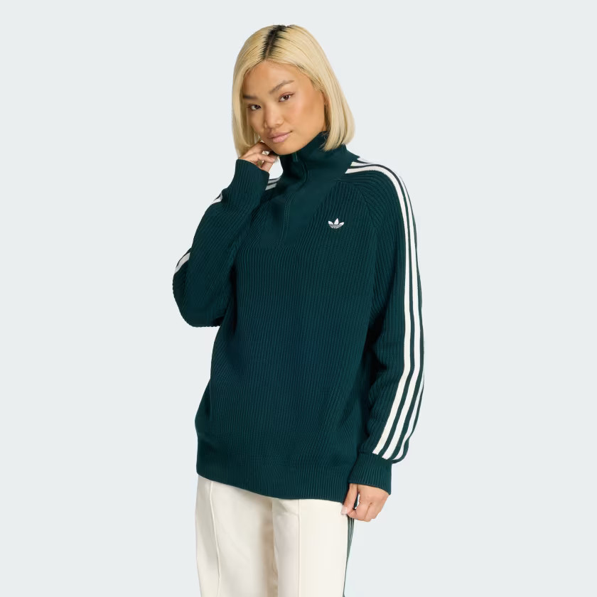ADIDAS ORIGINALS FUNNEL NECK QUARTER ZIP Sweatshirt | adidas (US)