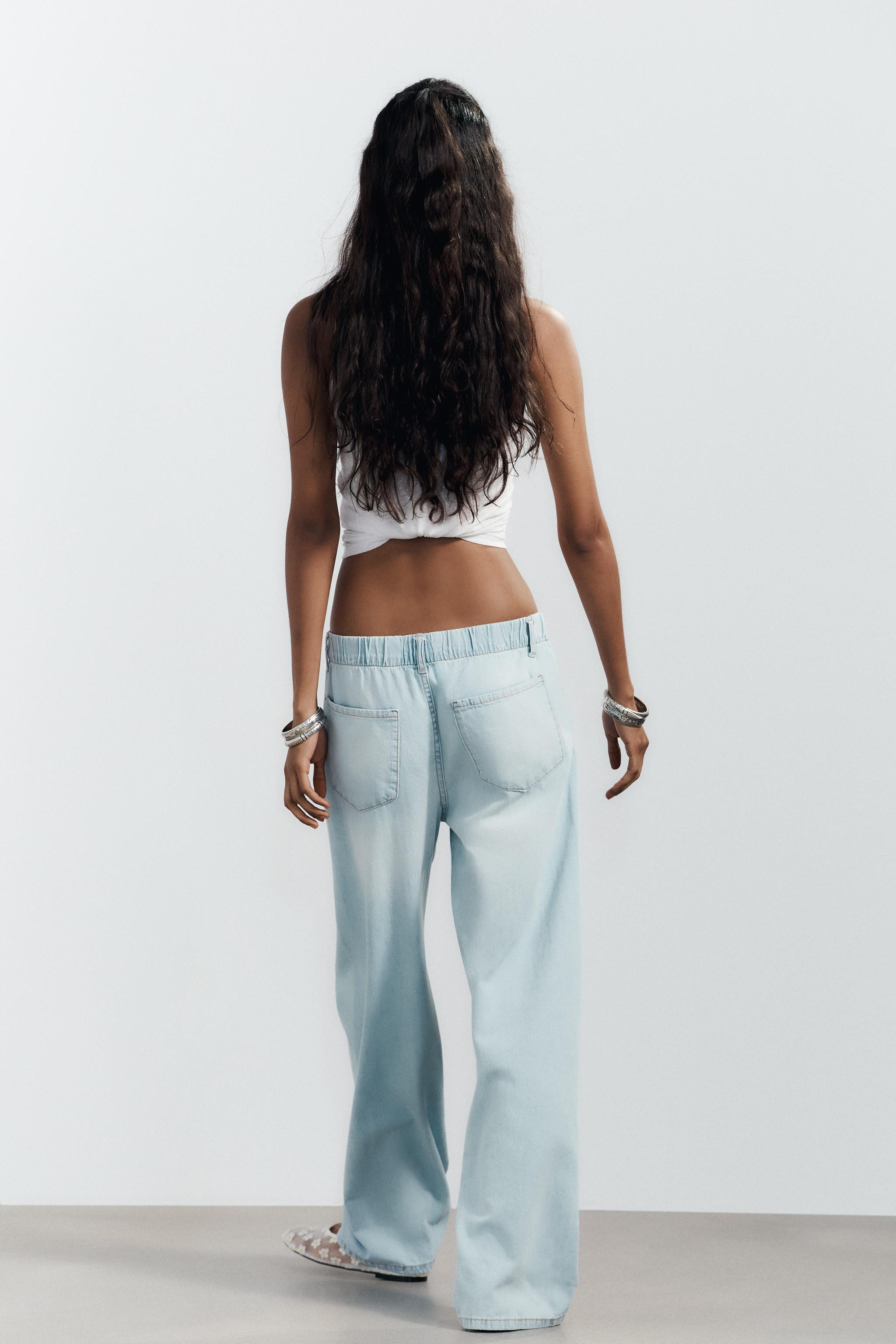 DENIM PAJAMA-STYLE PANTS | Zara US