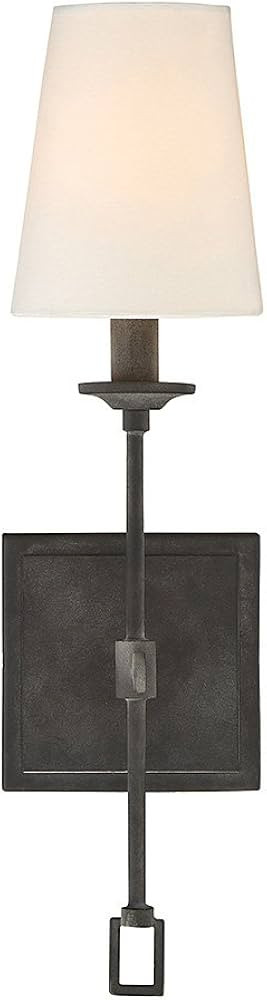 Savoy House 9-9004-1-88 Lorainne Rustic Traditional Soft White Fabric Wall Sconce, 1-Light 60 Wat... | Amazon (US)