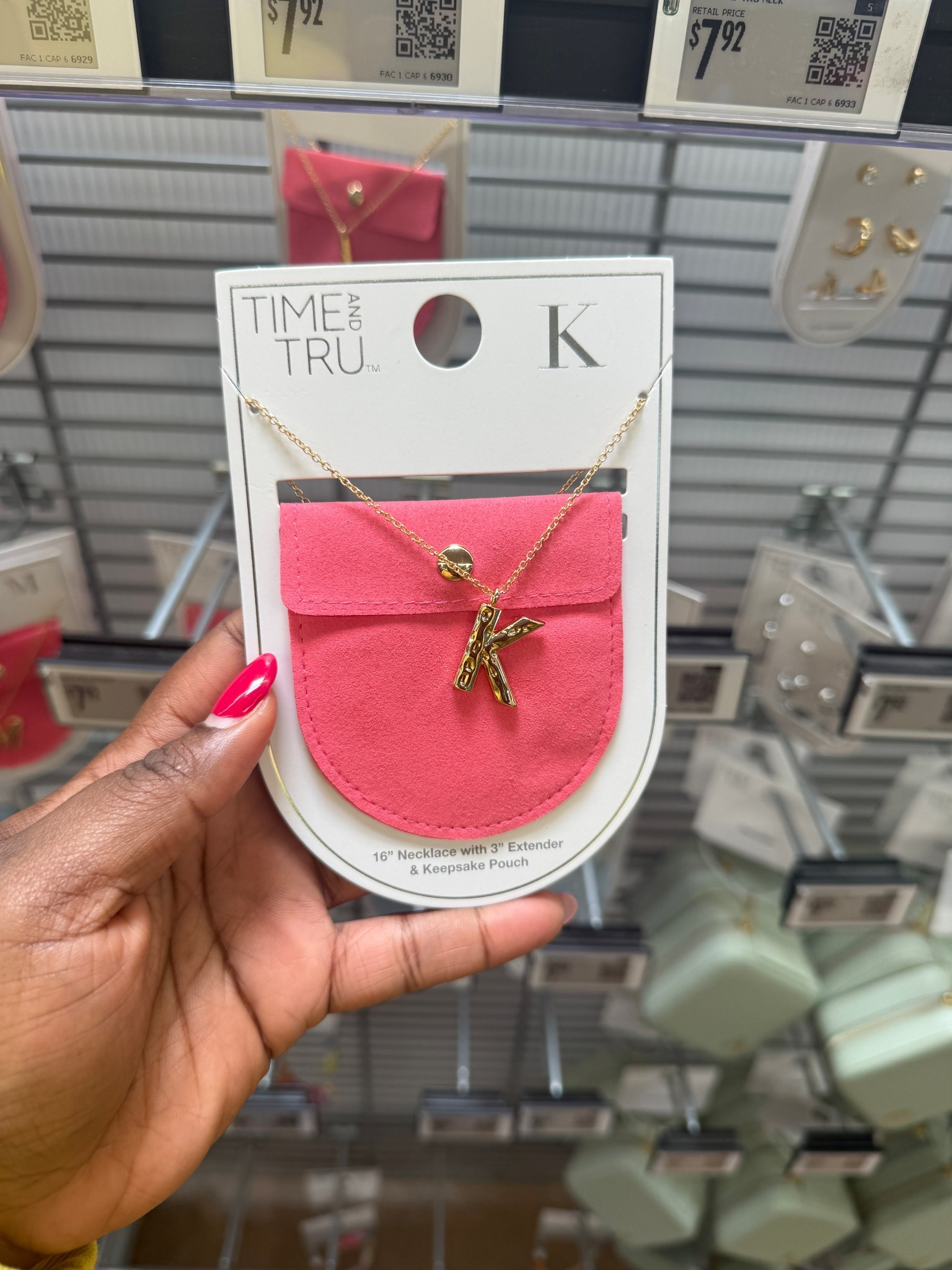 Time and Tru Goldtone Hammered Initial "K" Pendant Necklace

#LTKSeasonal