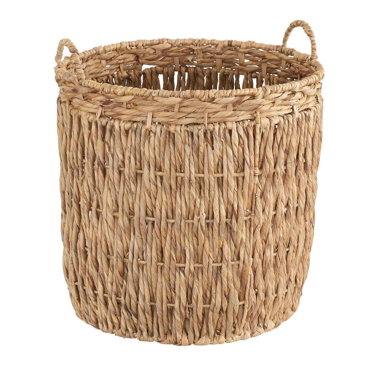 Tall Wicker Floor Basket, Woven Decorative Basket with Handles, Handmade, Great for Laundry and S... | Target