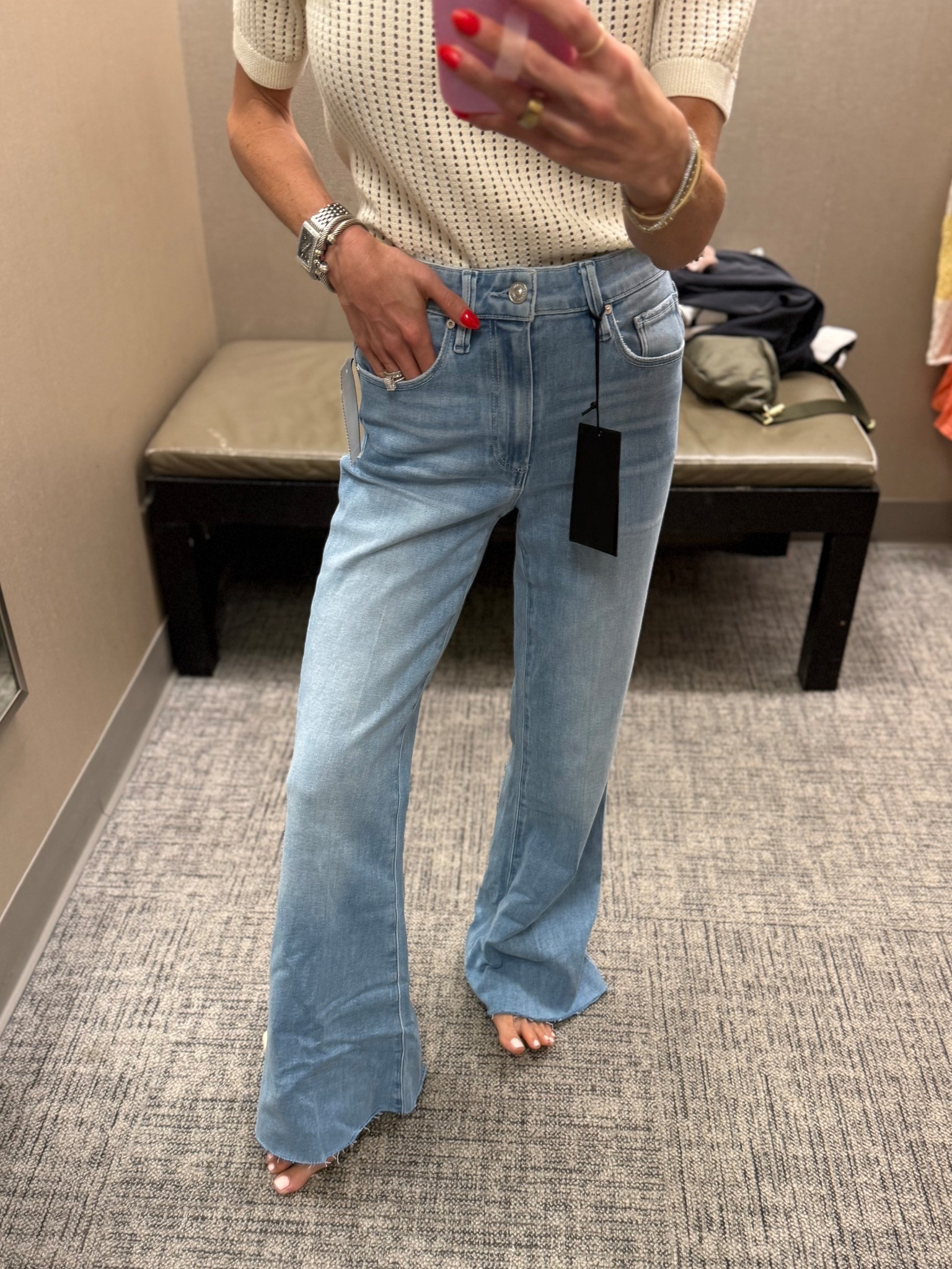 Petite friendly raw hem jeans perfect for spring and summer 

#LTKPetite #LTKSeasonal