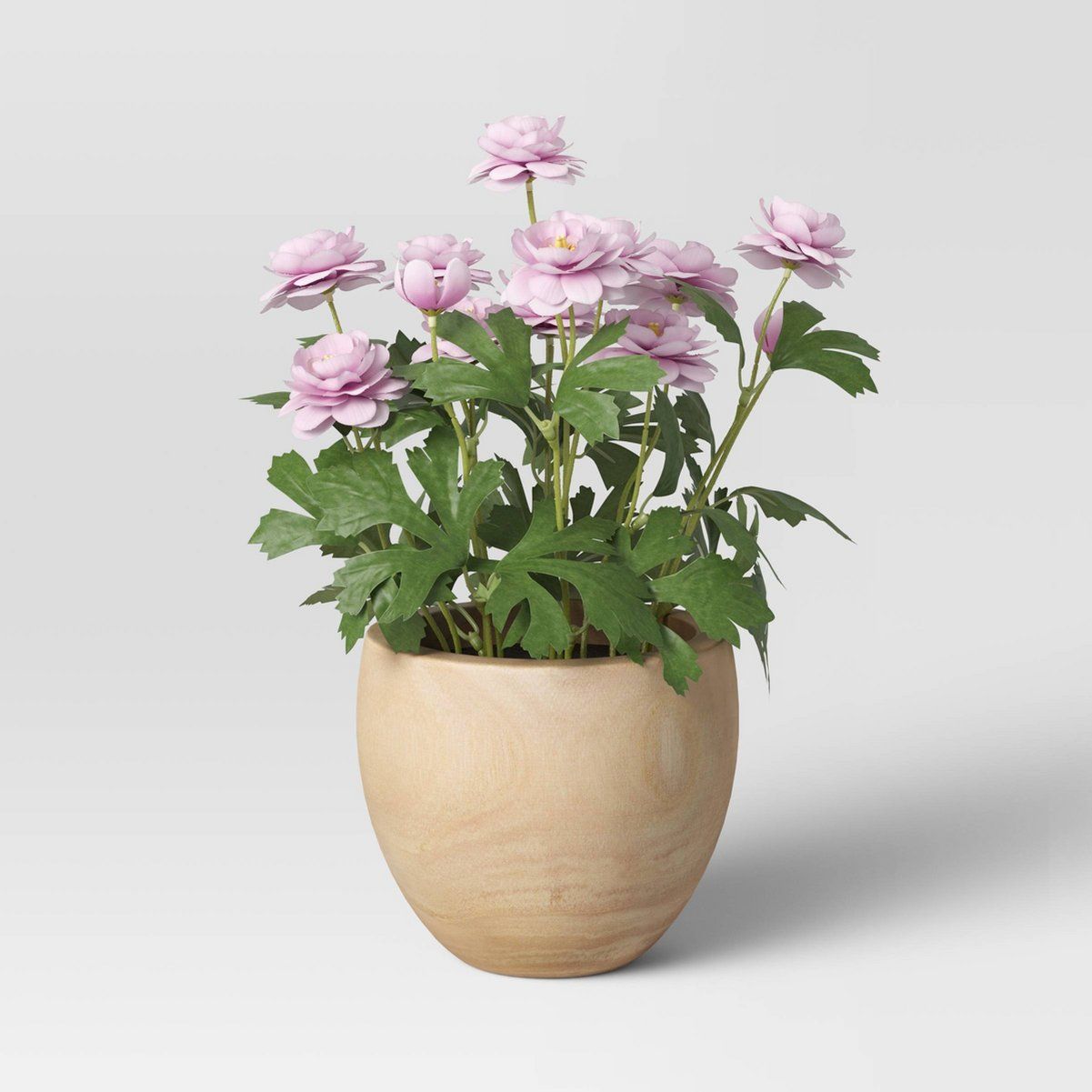 Purple Potted In Wood Pot - Threshold™ | Target