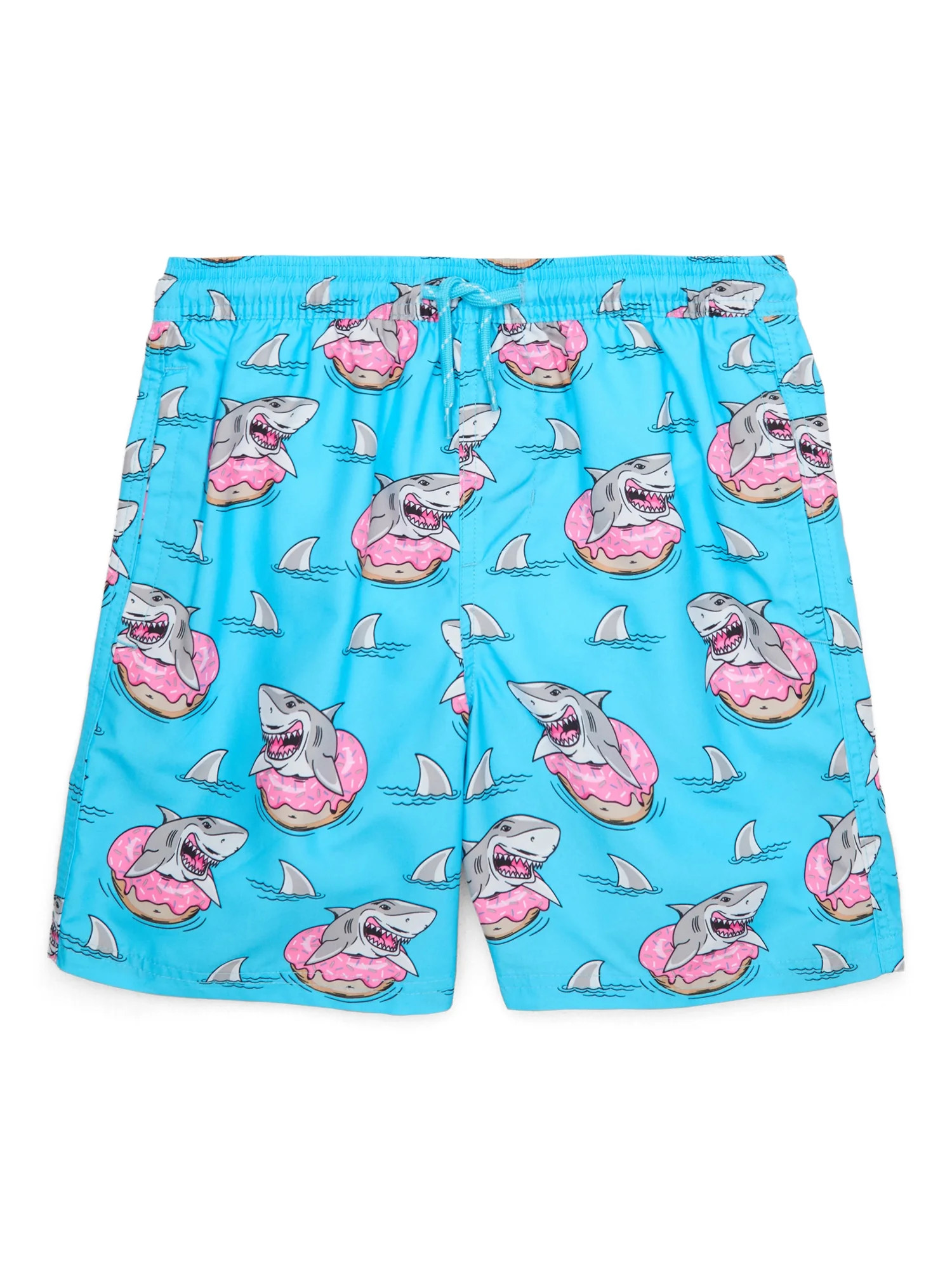 Wonder Nation Boys Quick Dry Rigid Swim Trunks with UPF 50+, Sizes 4-18 & Husky | Walmart (US)