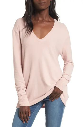 Women's Bp. V-Neck Pullover, Size XX-Small - Pink | Nordstrom