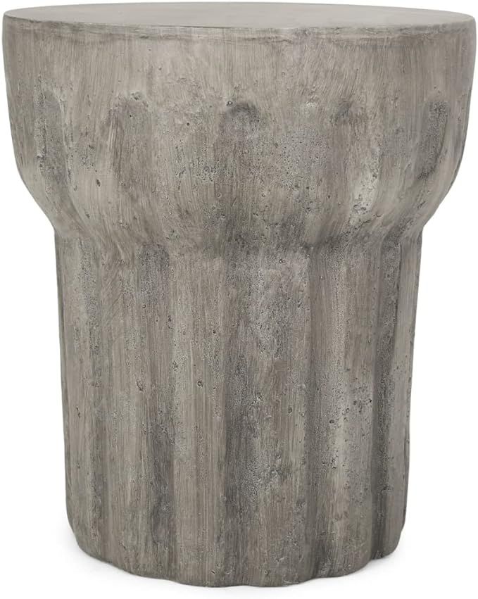 Christopher Knight Home Matthew Indoor Contemporary Lightweight Accent Side Table, Concrete Finis... | Amazon (US)