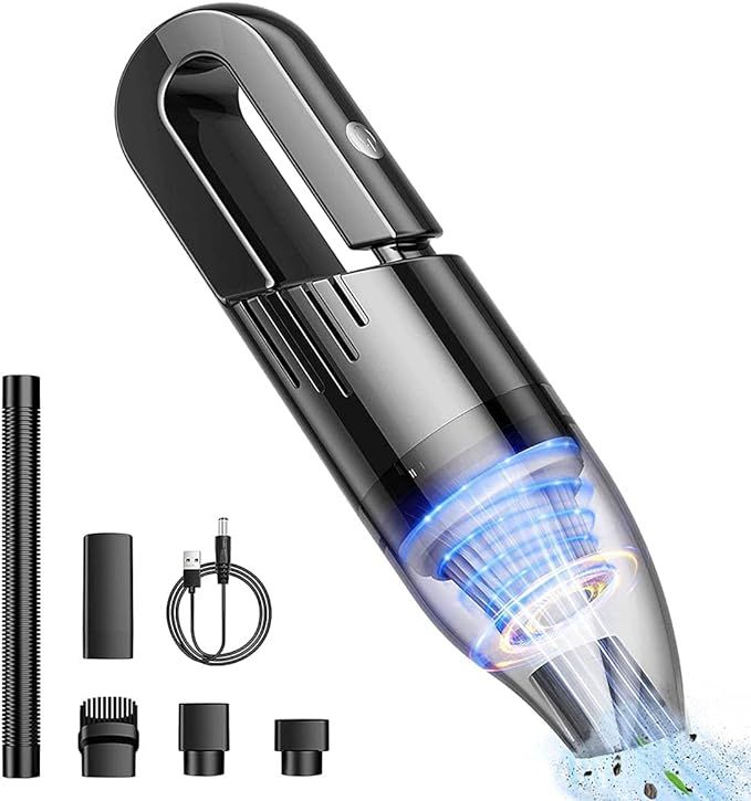 Mini Protable Car Vacuum Cordless,Handheld Vacuum for Quick Cleaning, Hand held vacuuming, Dust B... | Amazon (US)