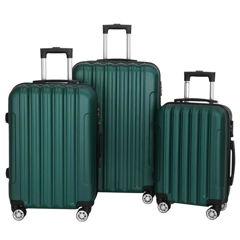 Ktaxon 20''24''28'' Hardside Luggage Suitcase PC+ABS 3 Piece Set with TSA Lock Spinner | Walmart (US)