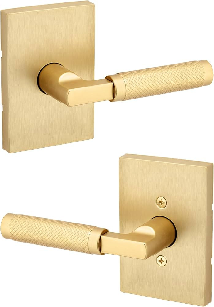 Kwikset Prava Interior Passage Door Knurled Handle, Lever for Closet and Hallway Doors, Reversibl... | Amazon (US)