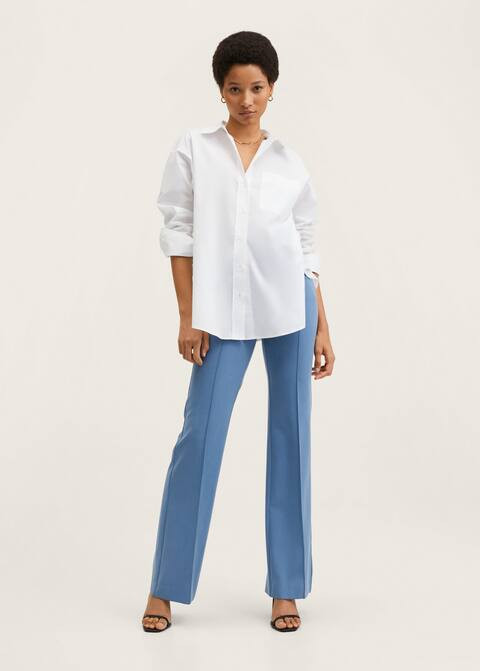 Oversize cotton shirt | MANGO (US)