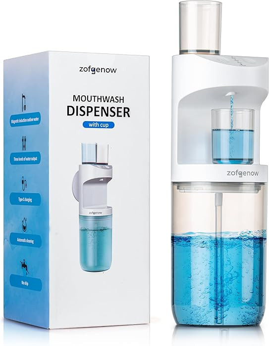 Automatic Mouthwash Dispenser for Bathroom,Bathroom Accessories 19.4 Fl Oz Dispensers with Magnet... | Amazon (US)