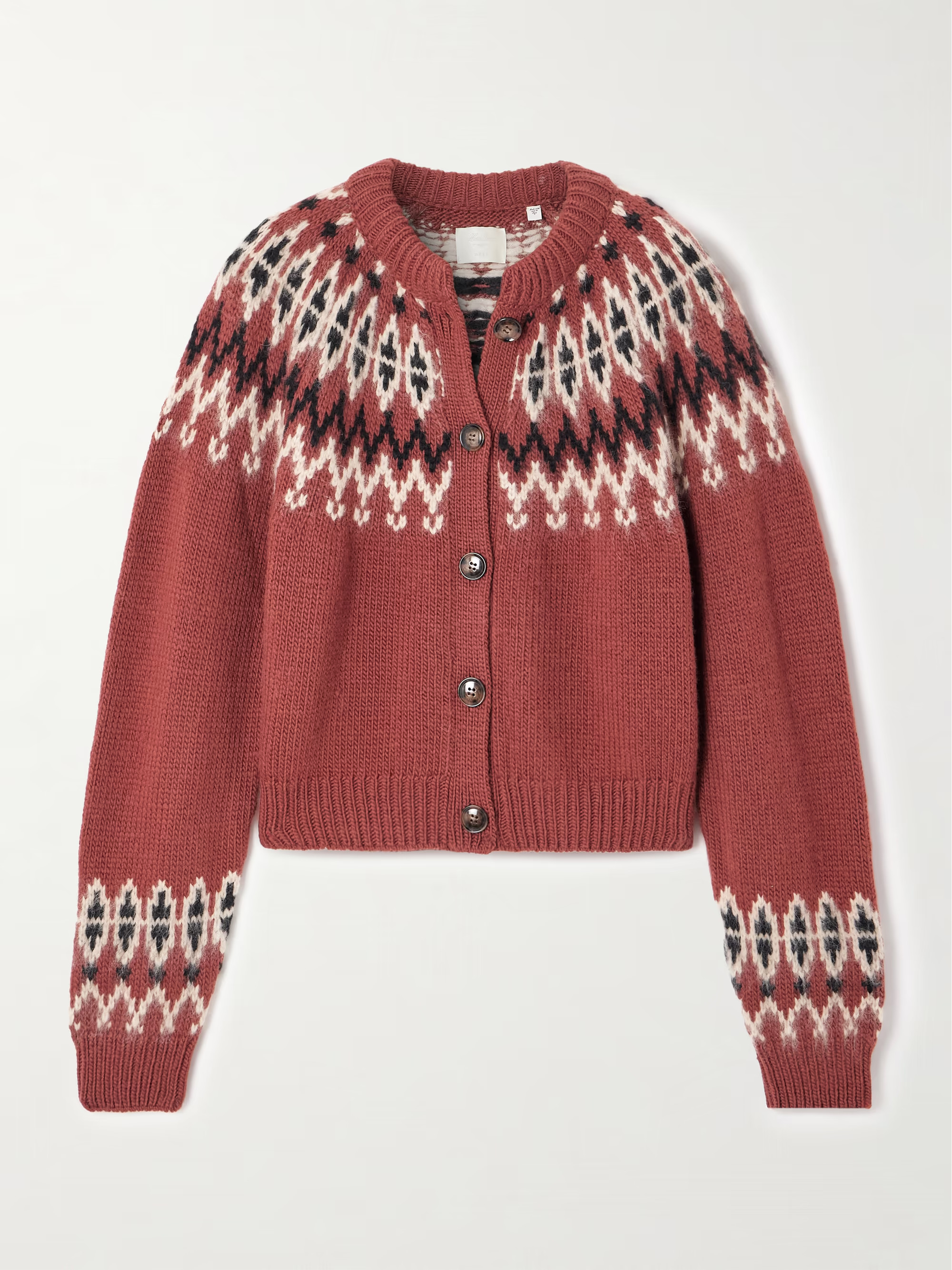 Clarke Fair Isle wool-blend cardigan | NET-A-PORTER (UK & EU)