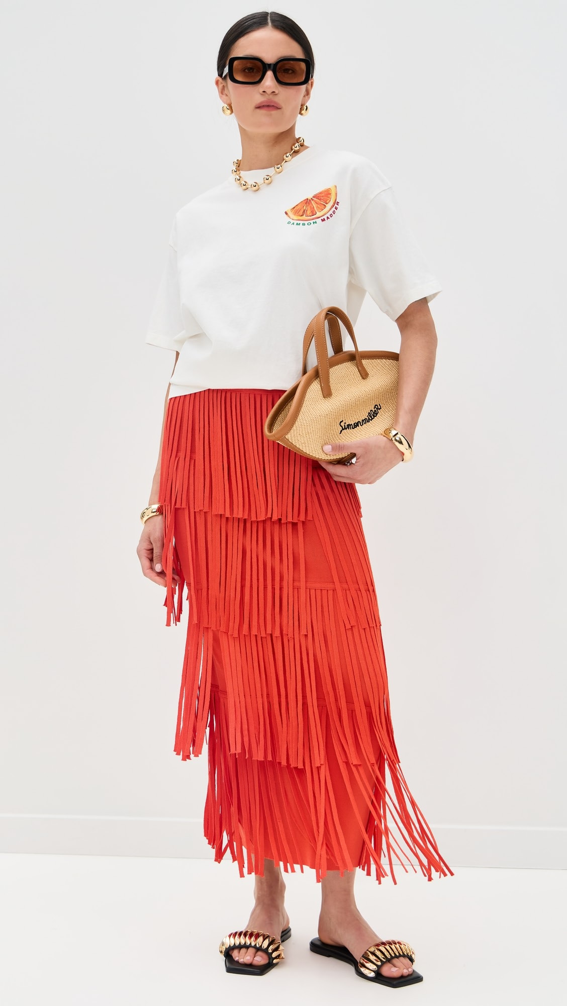 Za Za Knit Fringe Skirt | Shopbop