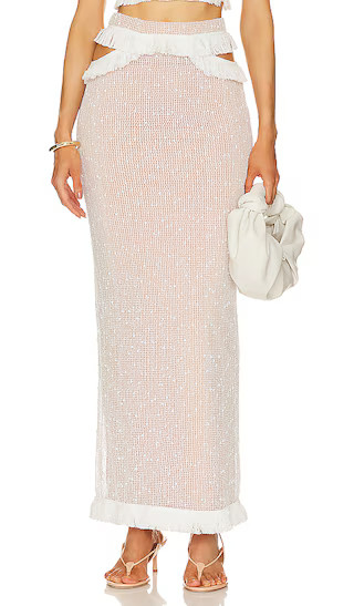 x REVOLVE Noomi Maxi Skirt in Ivory | Revolve Clothing (Global)