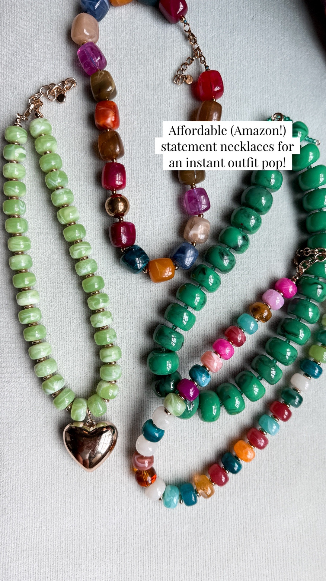 Love, adding a pop of color and style to any outfit with these fun, affordable statement, necklaces! ￼

#LTKootd #LTKOver40