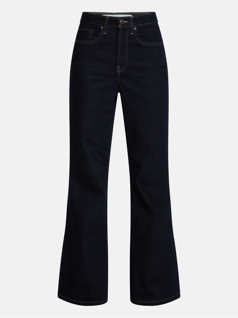 Scenario Women's High Rise Flare Denim Jeans, Sizes 0-20 | Walmart (US)