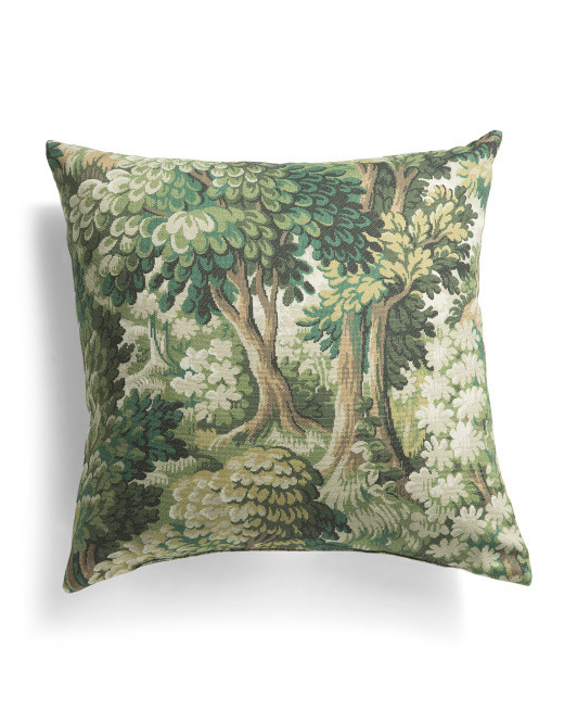 22x22 Into The Woods Tree Tapestry Pillow | TJ Maxx