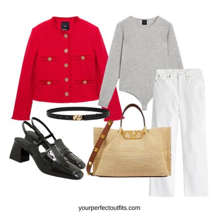 Spring outfit ideas with a red cardigan 

#LTKSeasonal #LTKworkwear #LTKSpringSale