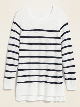 Textured Boat-Neck Plus-Size Sweater | Old Navy (US)