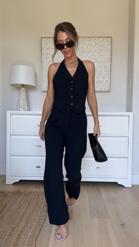 Aritzia black halter vest (4) and Aritzia black trousers (size 0) chic summer outfit! Target bag  



#LTKStyleTip #LTKFindsUnder50 #LTKFindsUnder100