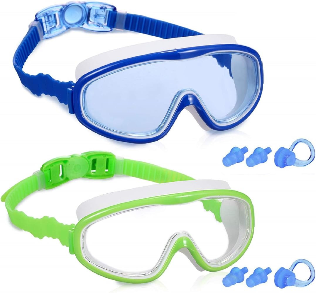 2 Pack Kids Swim Goggles, Swimming Glasses for Children from 3 to 15 Years Old | Amazon (US)
