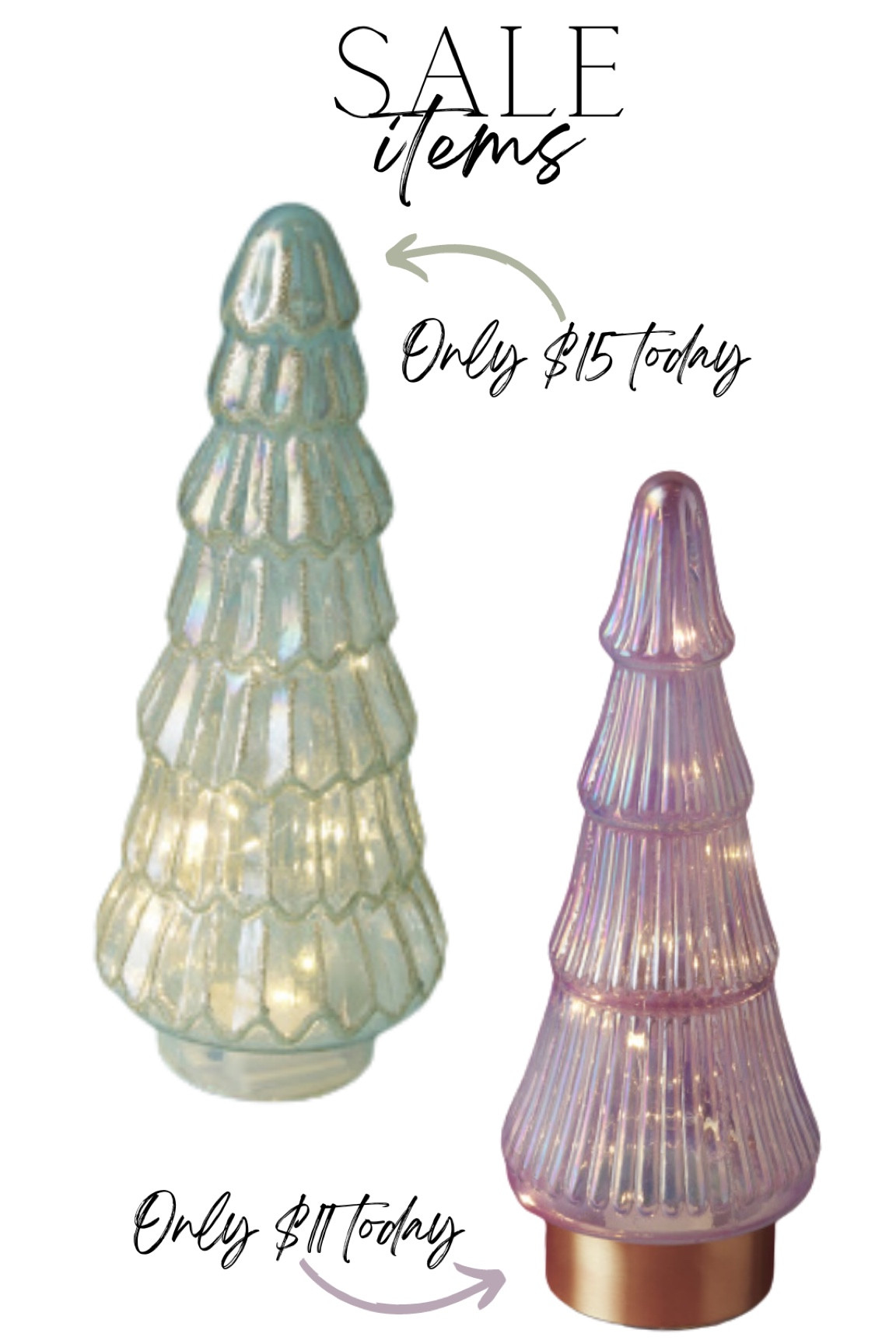 Glass Christmas tree decor on sale right now 

#LTKhome #LTKHoliday #LTKsalealert