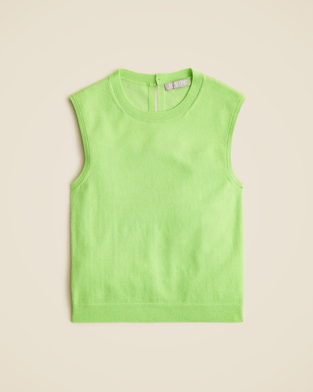 Featherweight cashmere-blend cropped sweater shell | J. Crew US