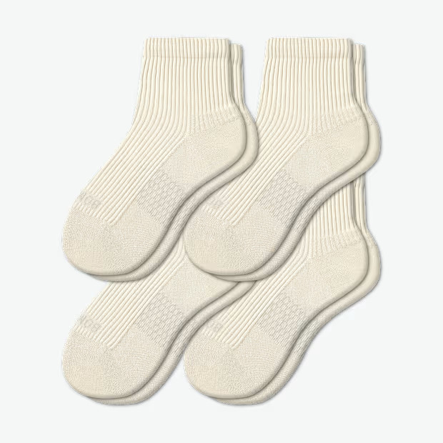Women's Hybrid Ribbed Quarter Sock 4-Pack | Bombas