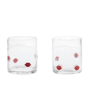 Set Of 2 Lip Double Old Fashioned Glasses | Marshalls