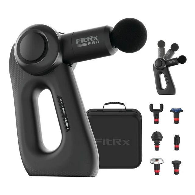 FitRx Pro Muscle Massage Gun, Neck and Back Handheld Percussion Massager with Multiple Speeds and... | Walmart (US)