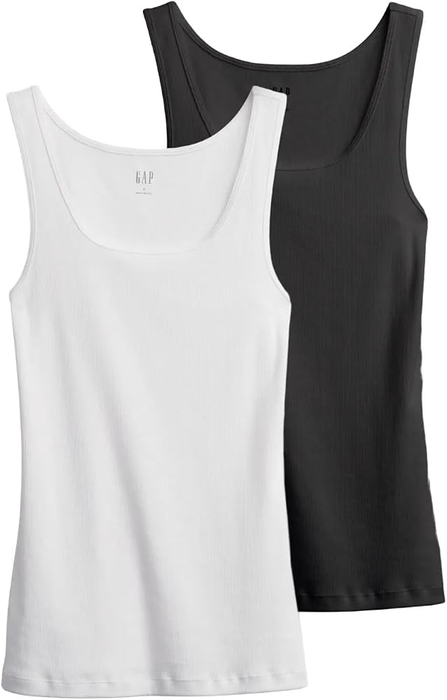 Gap Women's 2-Pack Ribbed Tank Top | Amazon (US)