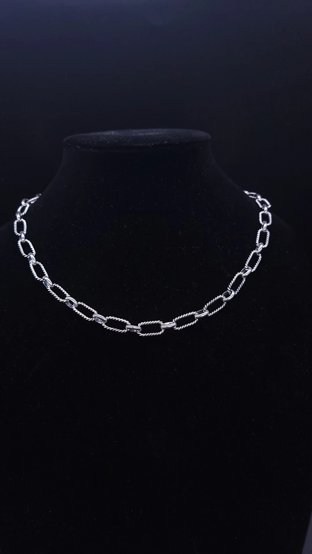 Twist Wire Chain // Sterling Silver Chain // Lariat Chain // Navajo Chain // Navajo Handmade // H... | Etsy (US)