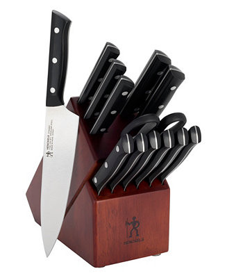 Henckels Dynamic Stainless Steel 14-Pc. Knife Block Set - Macy's | Macy's