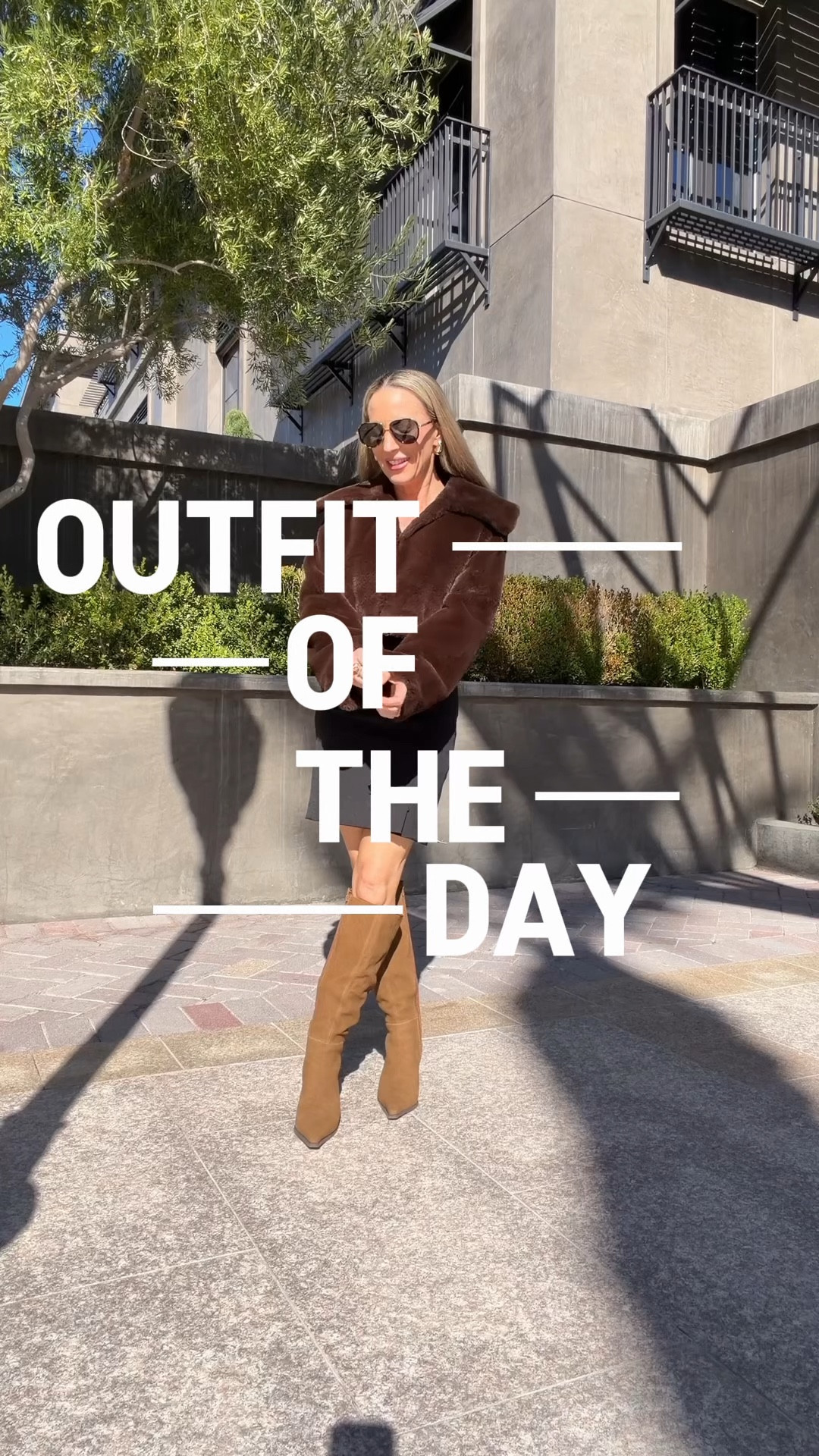 Fall outfit of the day with 3 massive fall fashion trends : brown, faux fur jacket and brown suede knee high boots. These brown suede boots run true to size and are really comfortable. 

#LTKSeasonal #LTKStyleTip #LTKShoeCrush
