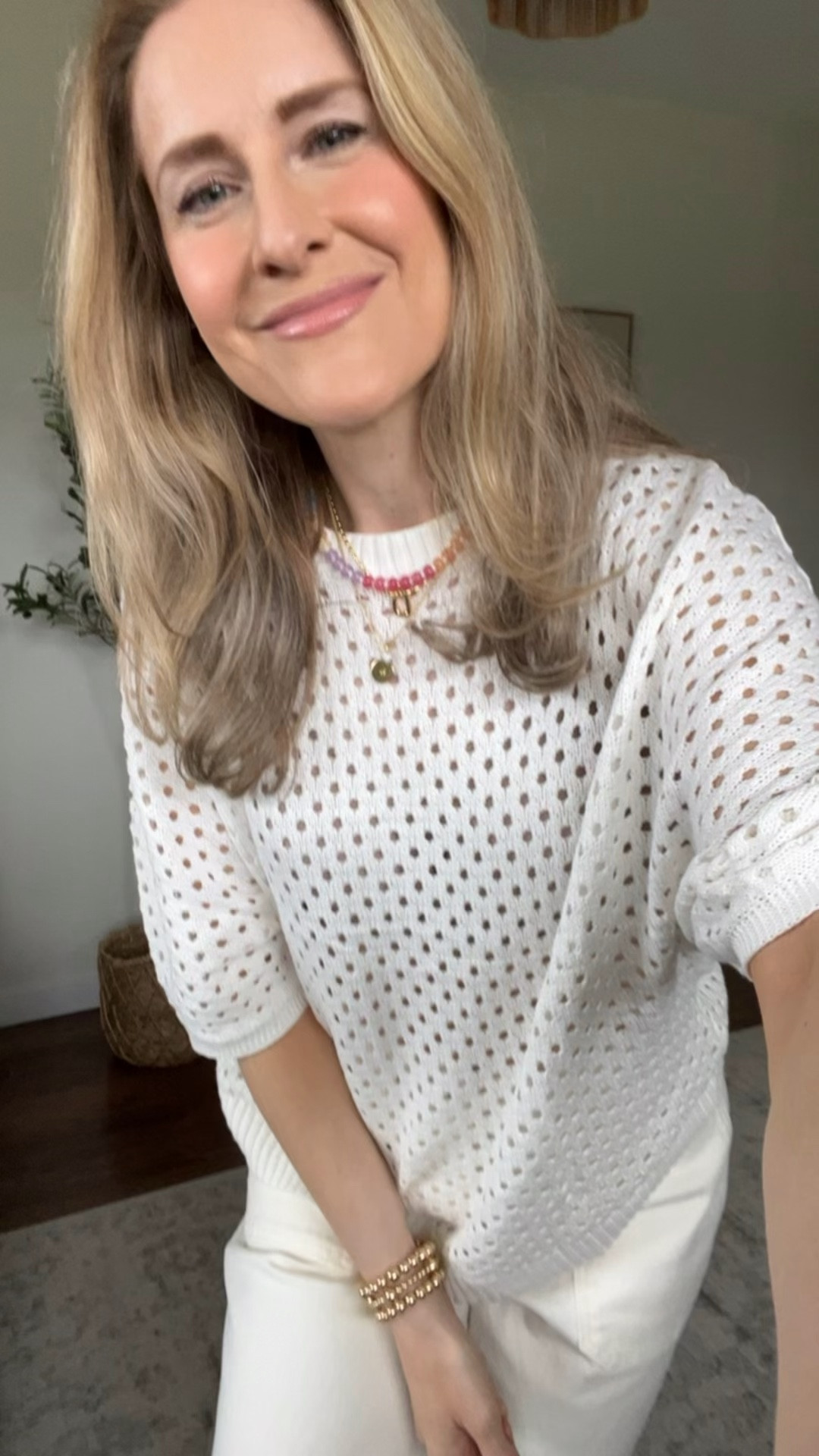 Amazon cotton dolman sleeve crochet look open work top for summer, wear as a coverup or as a top with a cami underneath if you wish. Would look cute with shorts. I sized up to a medium. Relaxed fit. #amazonfashion 