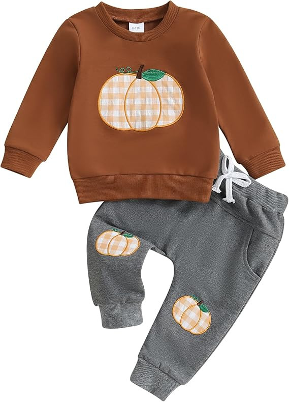 YINGISFITM Baby Boy Girl Valentines Outfit Lover Boy Sweatshirt Shirt Sweater Red Heart Pants Tod... | Amazon (US)