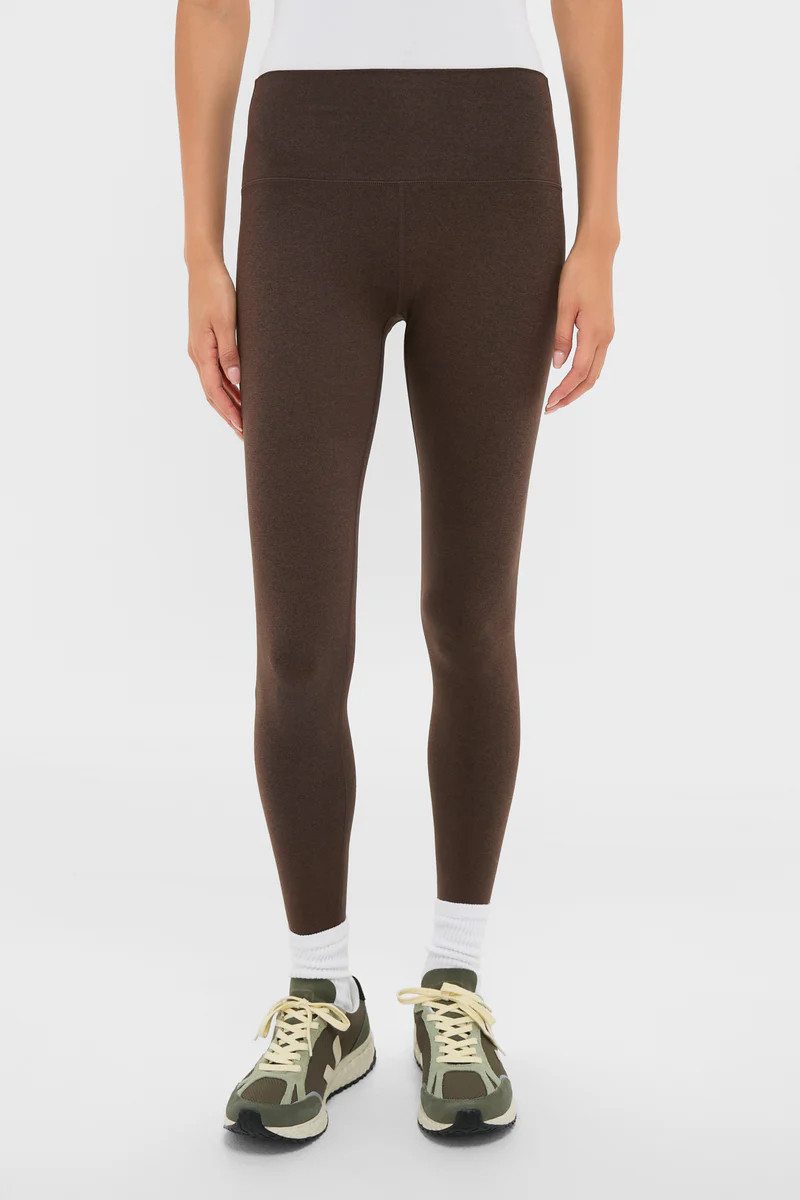 Deep Chocolate Marl Always Warm Stirrup Legging | Tuckernuck (US)