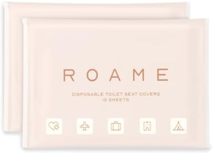 ROAME Disposable Toilet Seat Covers – 20 Biodegradable Sheets (2-Pack) – Flushable Bathroom H... | Amazon (US)