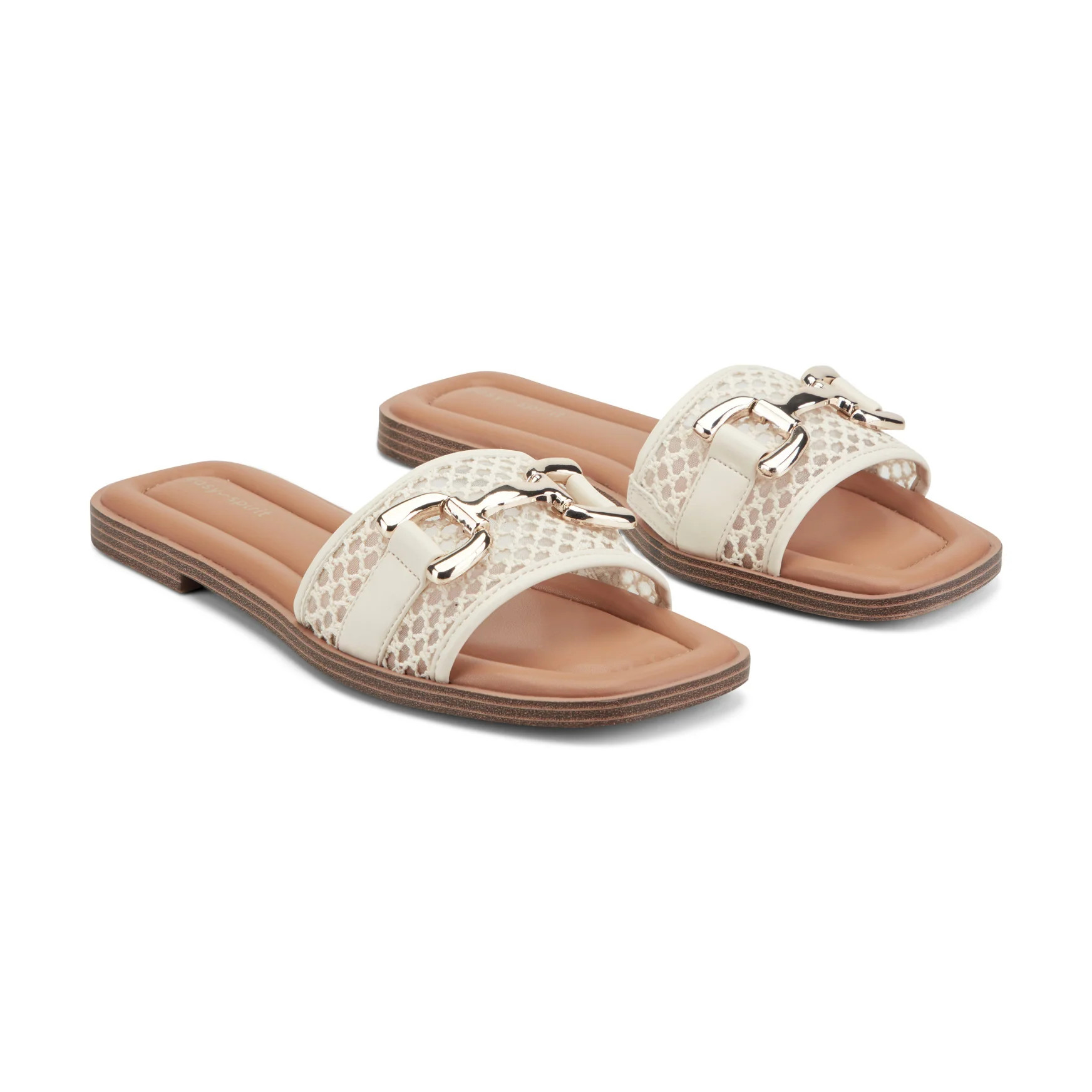 Women's Vana Horsebit Slip On Sandals - Light Natural/Raffia | Easy Spirit | Easy Spirit