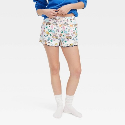 Women's Roadtrip Poplin Boxer Shorts Blue/Yellow/Pink - Roller Rabbit x Target  XS | Target