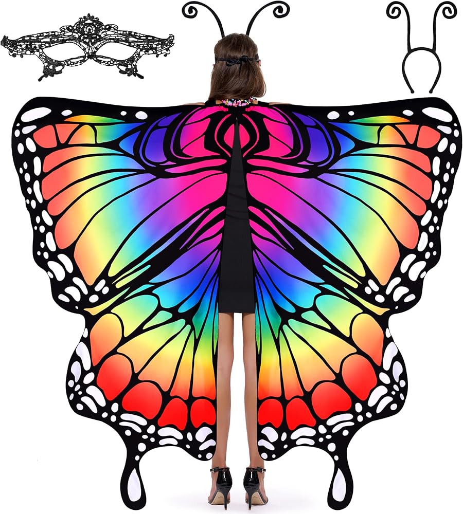 Spooktacular Creations Halloween Butterfly Wings Costume for Women, Butterfly Wings Adult, Womens... | Amazon (US)
