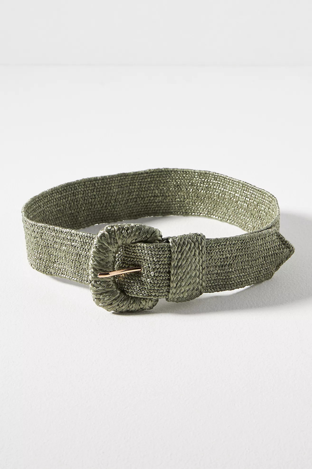 Raffia-Wrapped Stretch Waist Belt | Anthropologie (US)