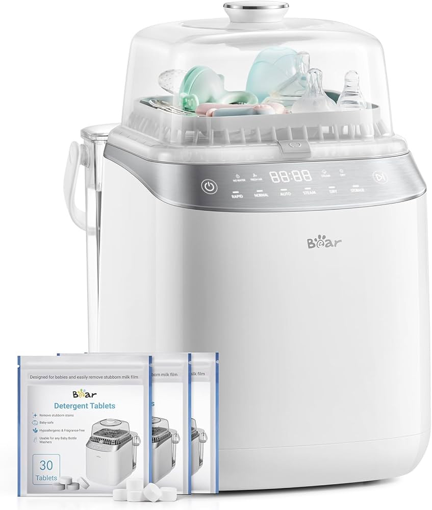 Bear Bottle Washer Pro, Baby Bottle Washer and Sterilizer and Dryer - All in One Machine for Bott... | Amazon (US)