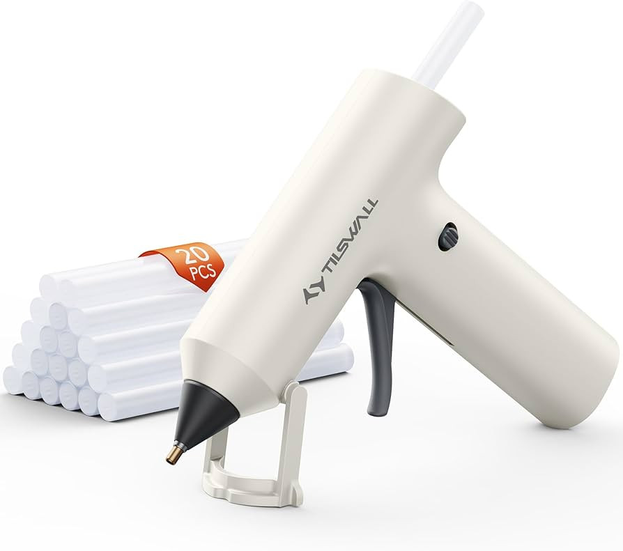 Tilswall Cordless Hot Glue Gun, Fast Preheating with 2000mAh Built-in Battery Hot Melt Glue Gun, ... | Amazon (US)